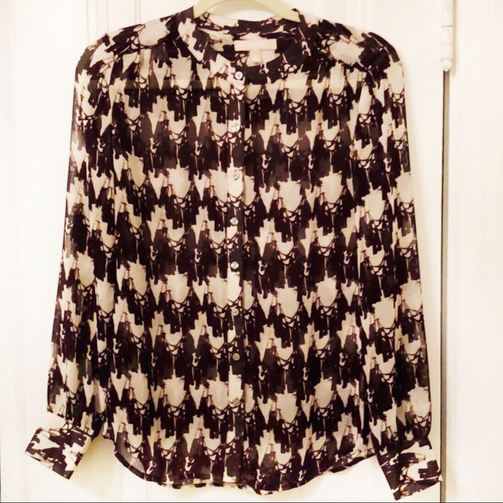 Banana Republic sheer blouse